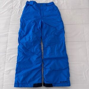 Columbia Kids Unisex Snow Pants M (10-12) Electric Blue